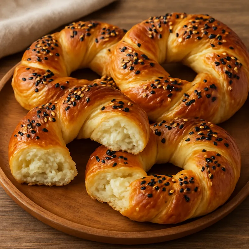 Açma Peynirli (Weiches Brötchen mit Käse)