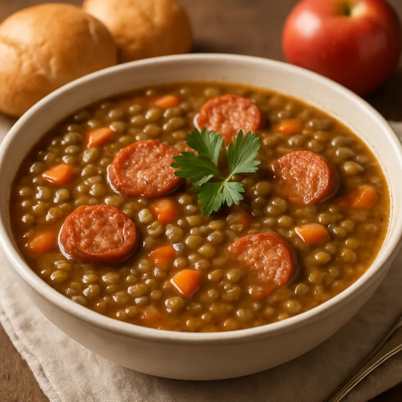 Año Nuevo Linsensuppe (Neujahr)