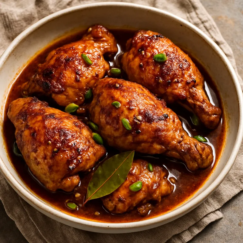 Adobo de Pollo (Mariniertes gebratenes Hähnchen)