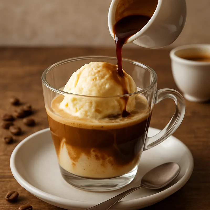 Affogato (Italienisches Kaffeedessert)