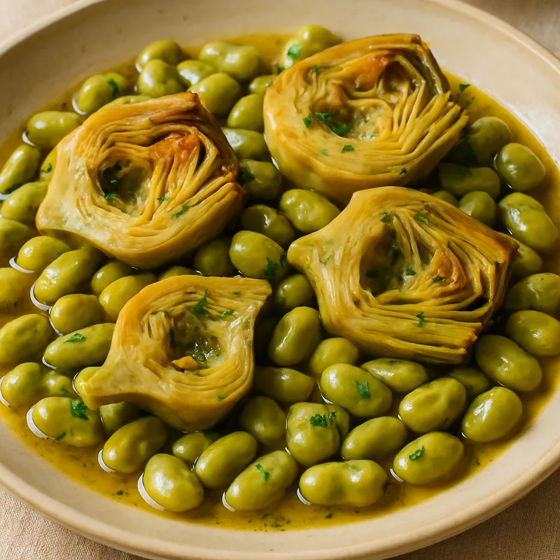 Aginares Me Koukia (Artischocken mit Saubohnen)