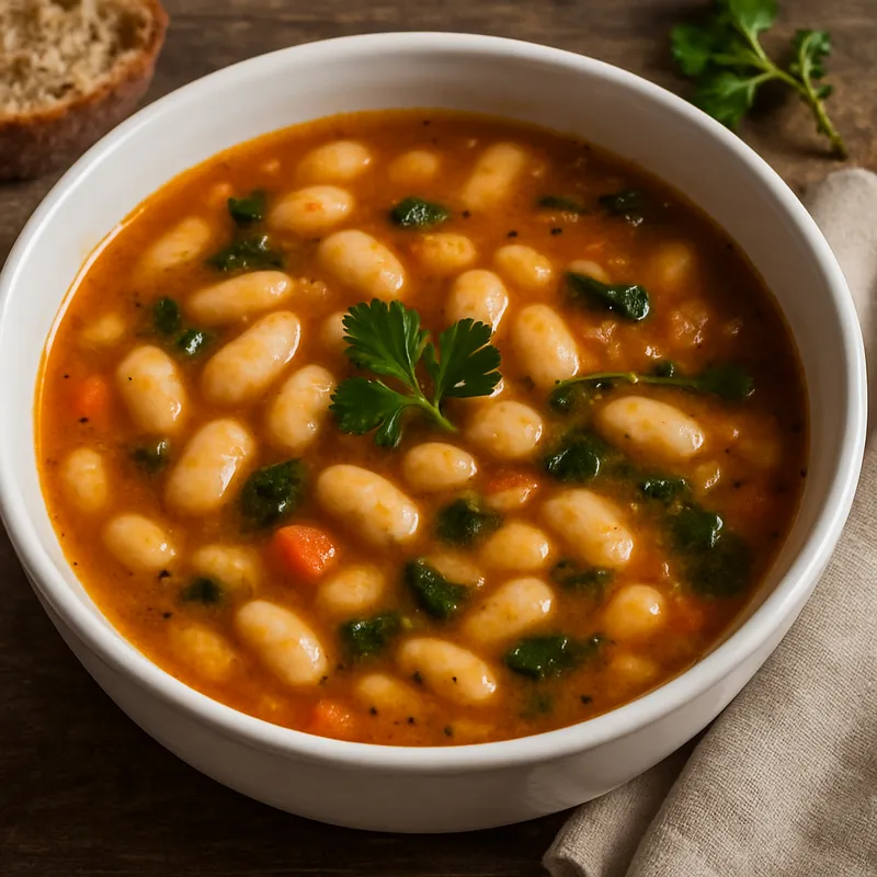 Agioritiki Soupa (Bohnensuppe vom Berg Athos)