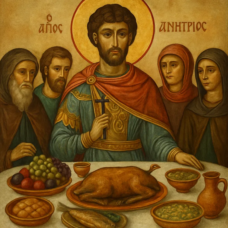 Agios-Dimitrios-Festmahl