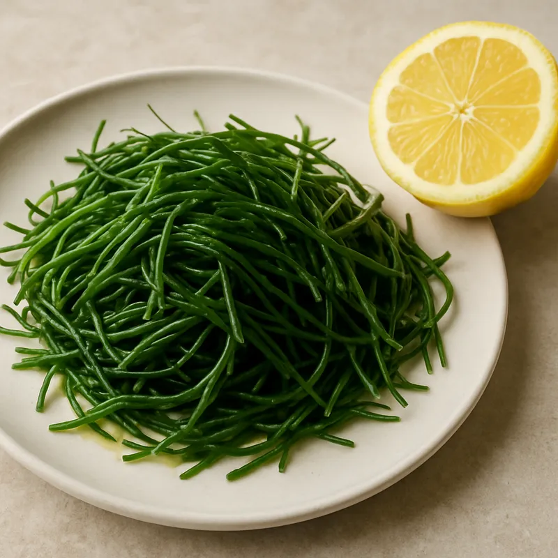 Agretti mit Zitrone