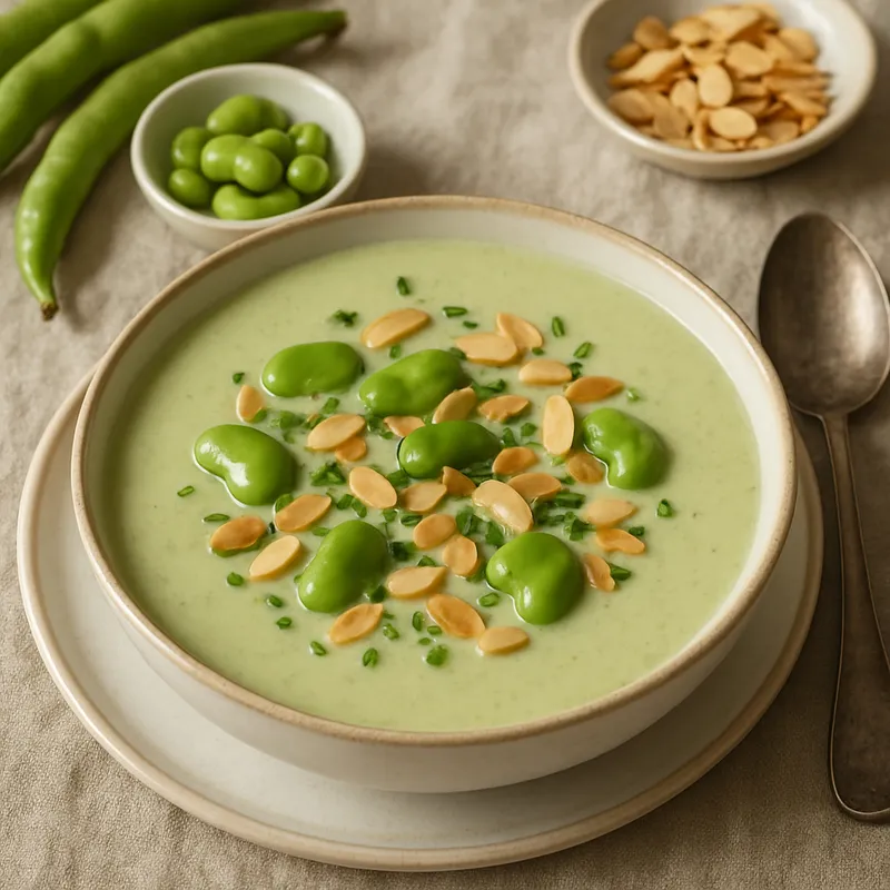 Ajoblanco de Habas (Kalte Saubohnensuppe)