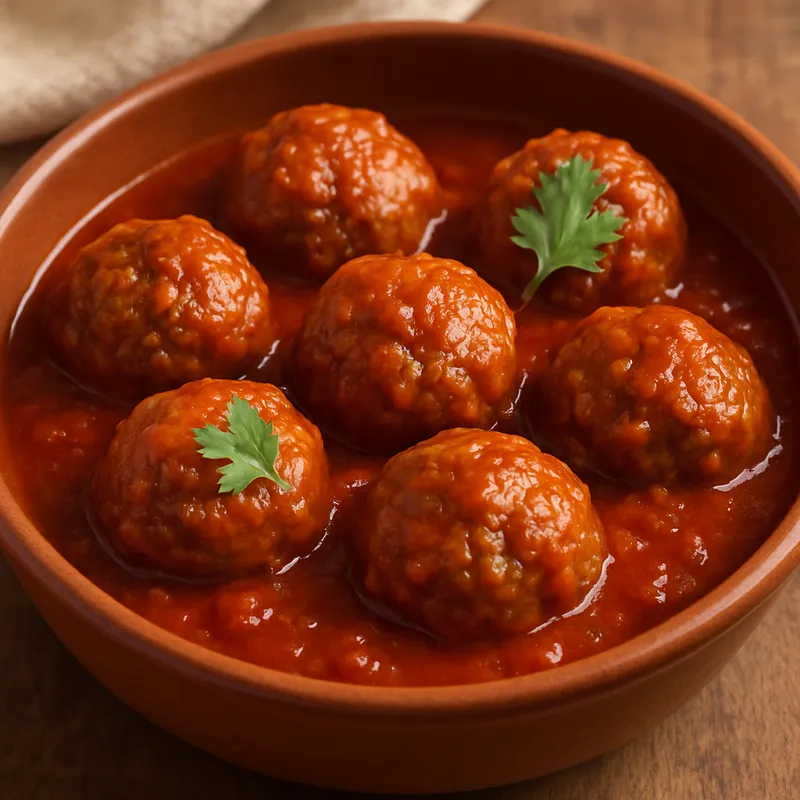 Albóndigas en Chipotle (Fleischbällchen in Chipotle-Sauce)