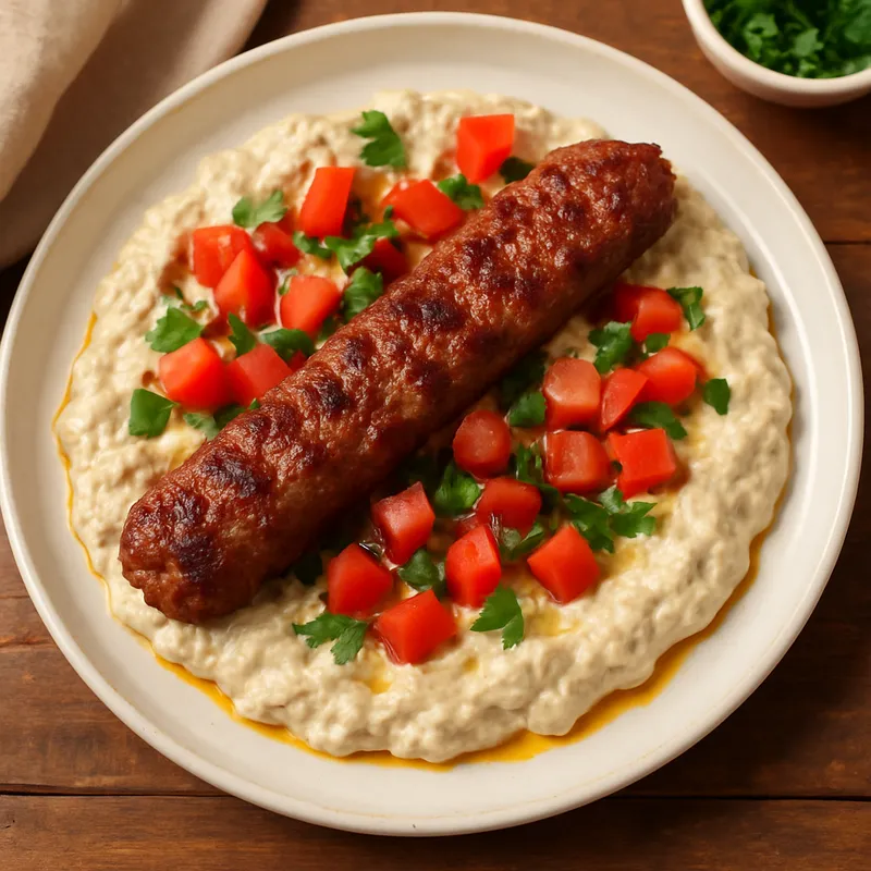 Alinazik – Aubergine mit Joghurt und Kebab