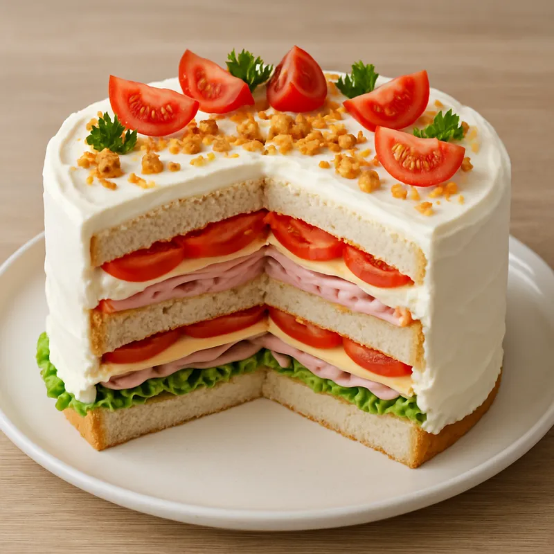 Amerikanische Sandwich-Torte (Torta Sandwich American)