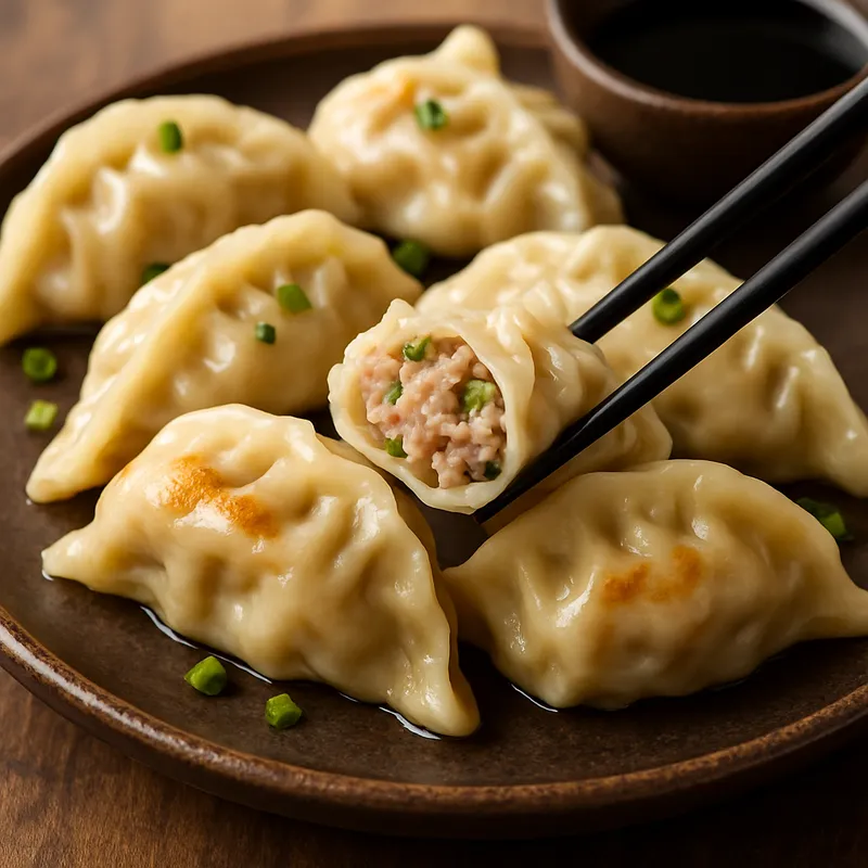 Amerikanische Schweinefleisch-Dumplings