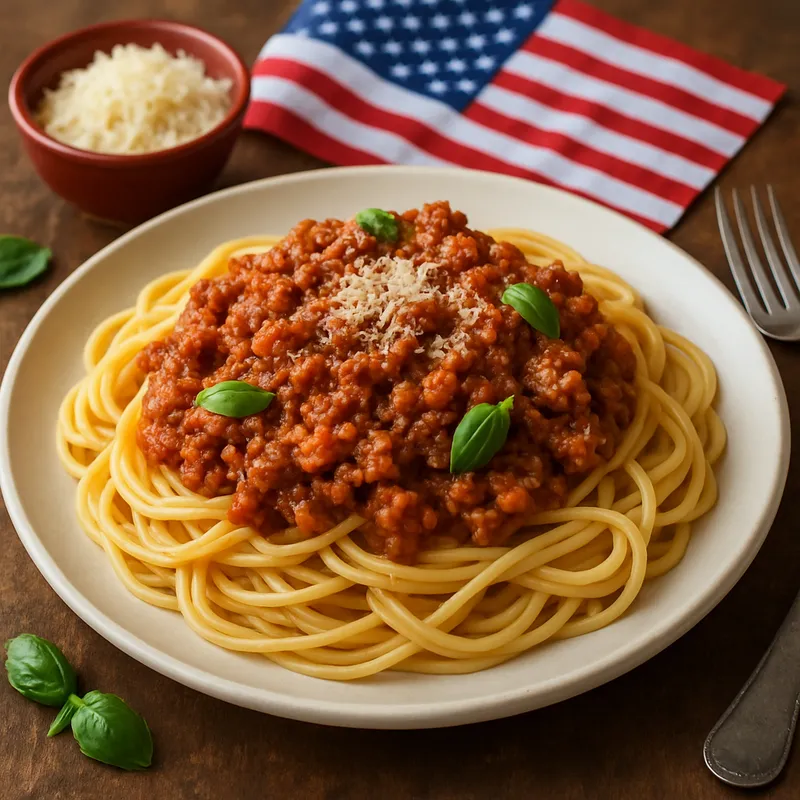 Amerikanische Spaghetti Bolognese