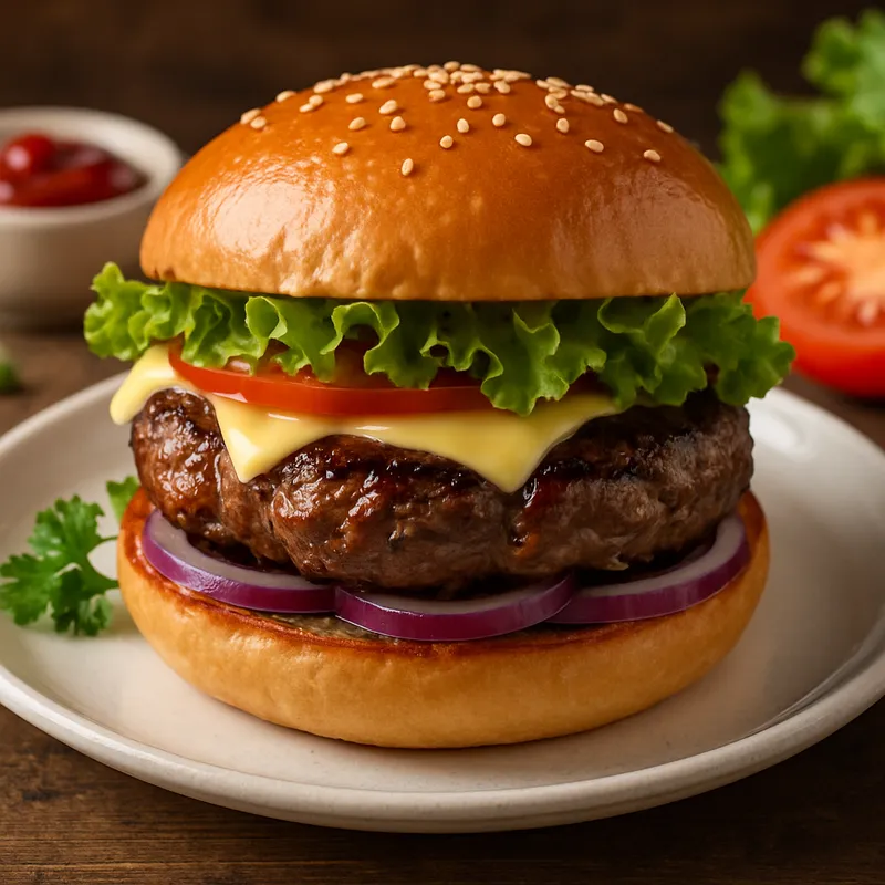 Amerikanischer Lammburger