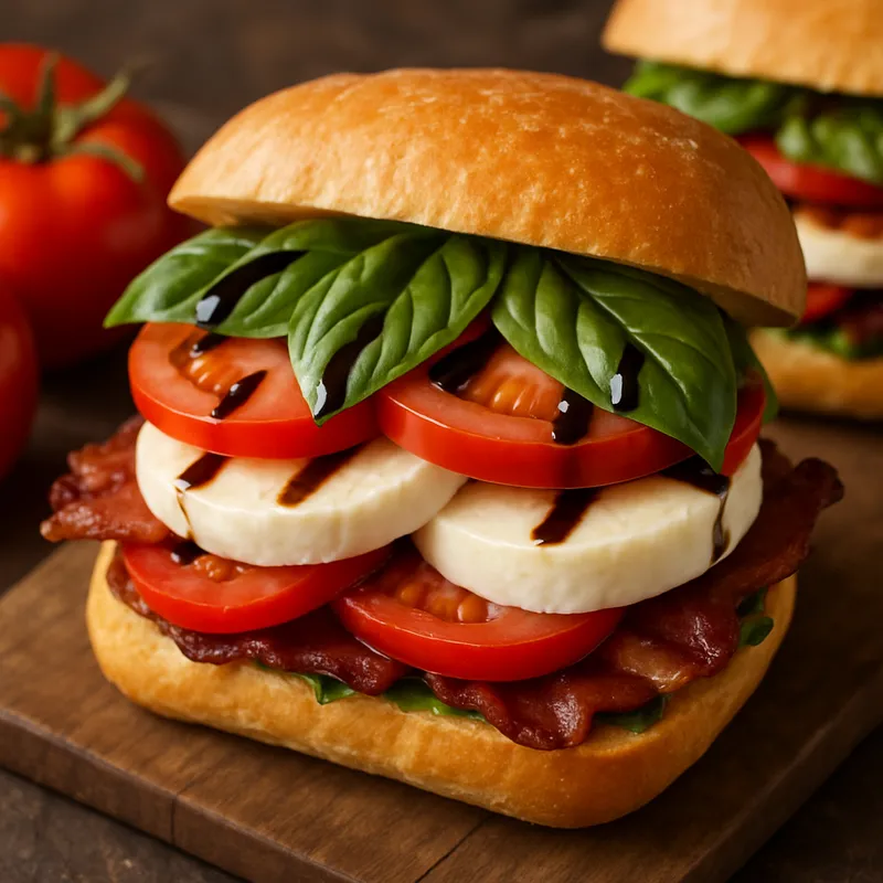 Amerikanisches Caprese-Sandwich
