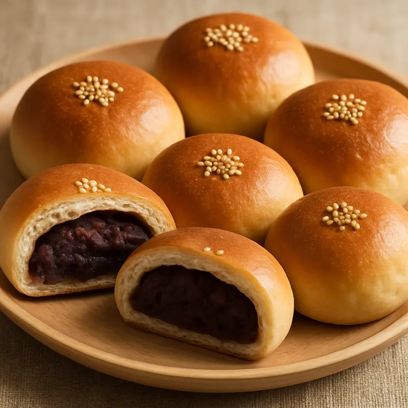 An Pan (Rote-Bohnen-Brötchen)