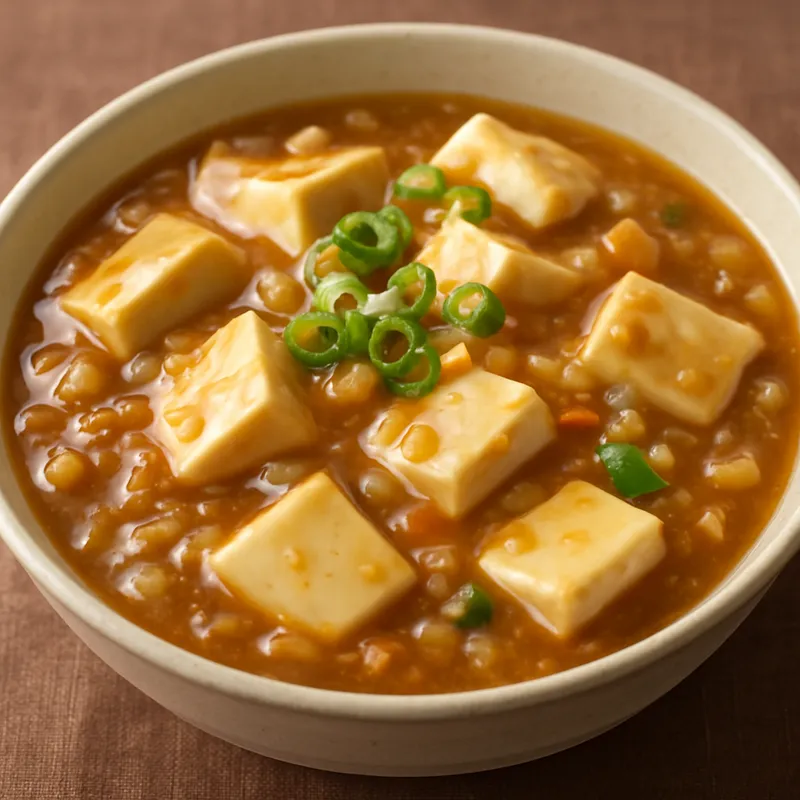 Ankake Tofu (Tofu in dicker Sauce)