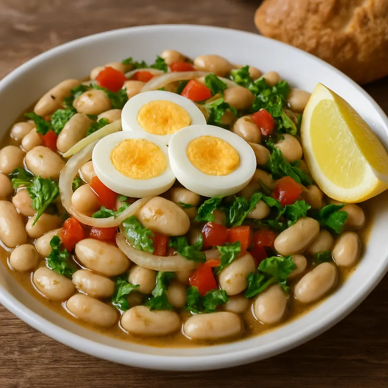 Antalya Piyazı (Weißer Bohnensalat aus Antalya)