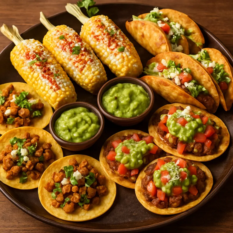 Antojitos Street-Food-Platte