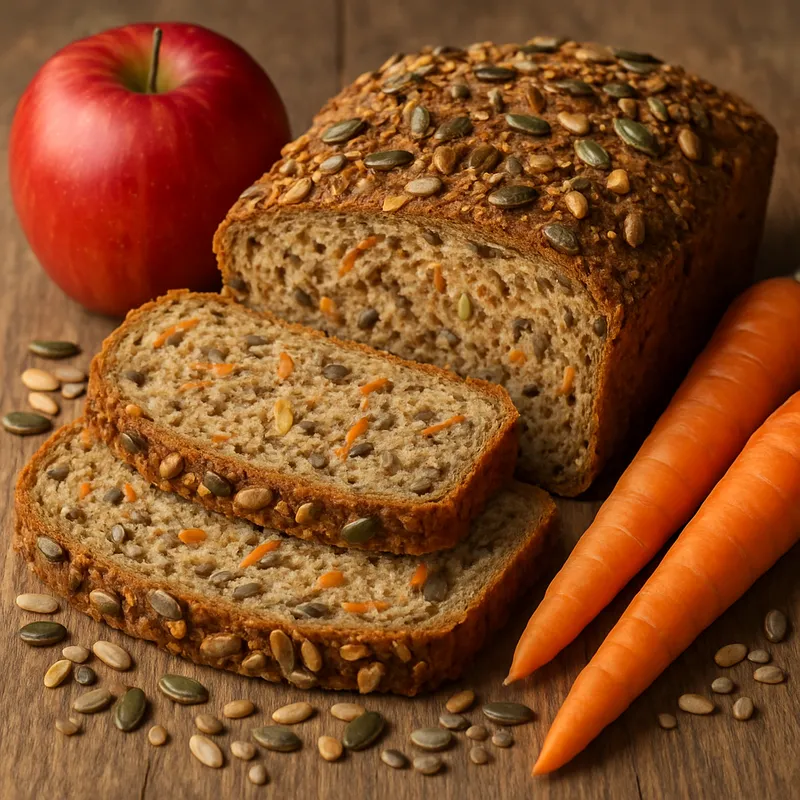 Apfel-Möhren-Körnerbrot