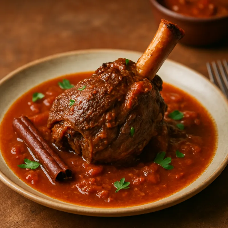 Arni Kapama (Lamm in Zimt-Tomatensauce)