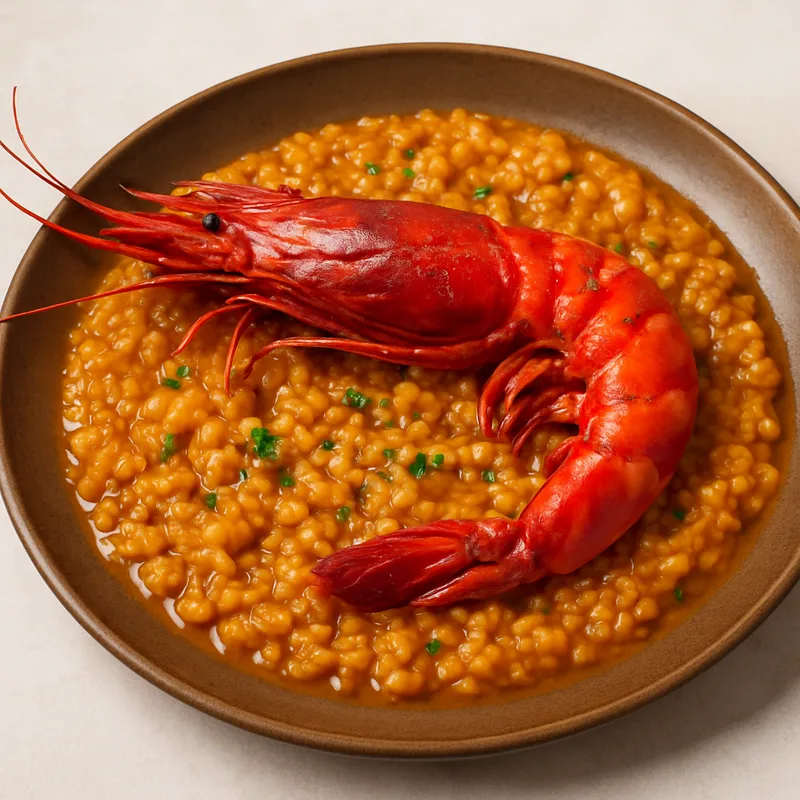 Arroz Con Carabineros (Reis mit Roter Riesengarnele)