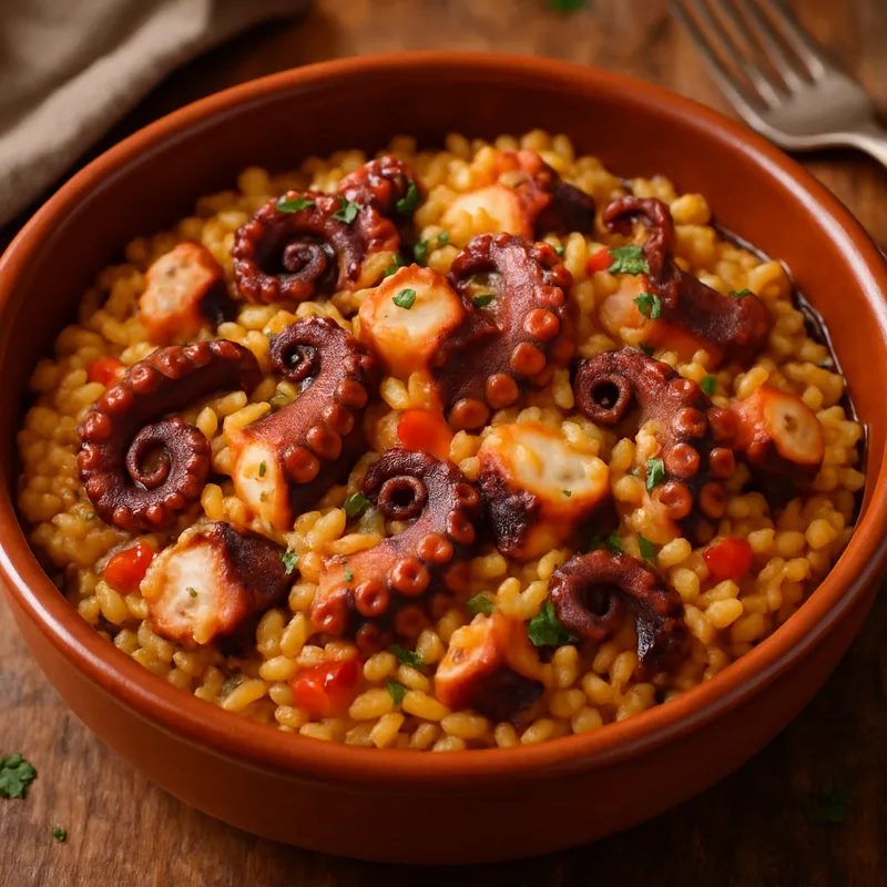 Arroz Con Pulpo (Reis mit Oktopus)