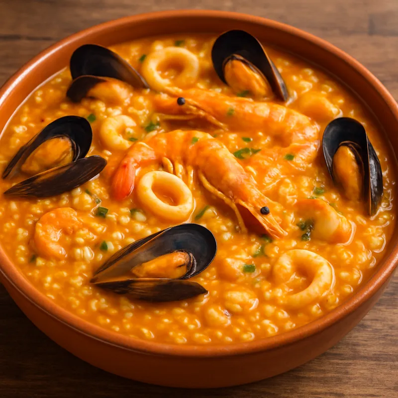 Arroz Meloso De Marisco (Cremiges Meeresfrüchte-Reis)
