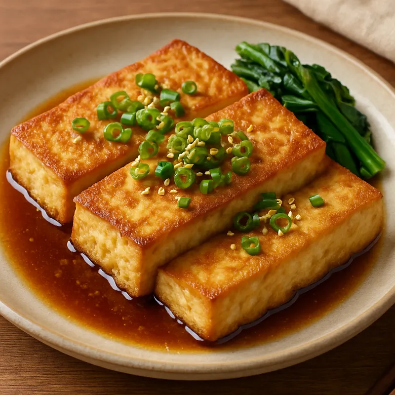 Atsuage Steak (Gebratener Tofu-Steak)