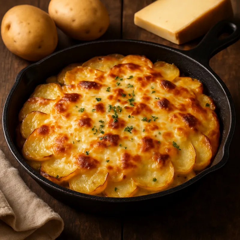 Auvergne Truffade (Kartoffel-Käse-Gratin)