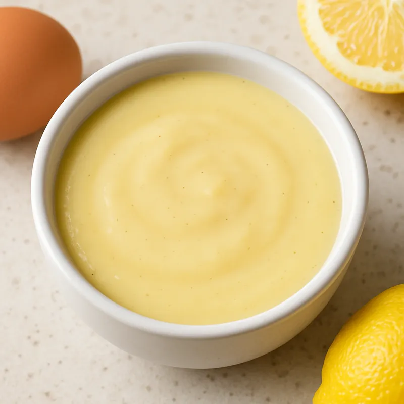Avgolemono-Sauce (Griechische Ei-Zitronen-Sauce)
