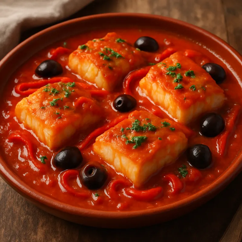 Bacalao a la Vizcaina (Baskischer Salzkabeljau)