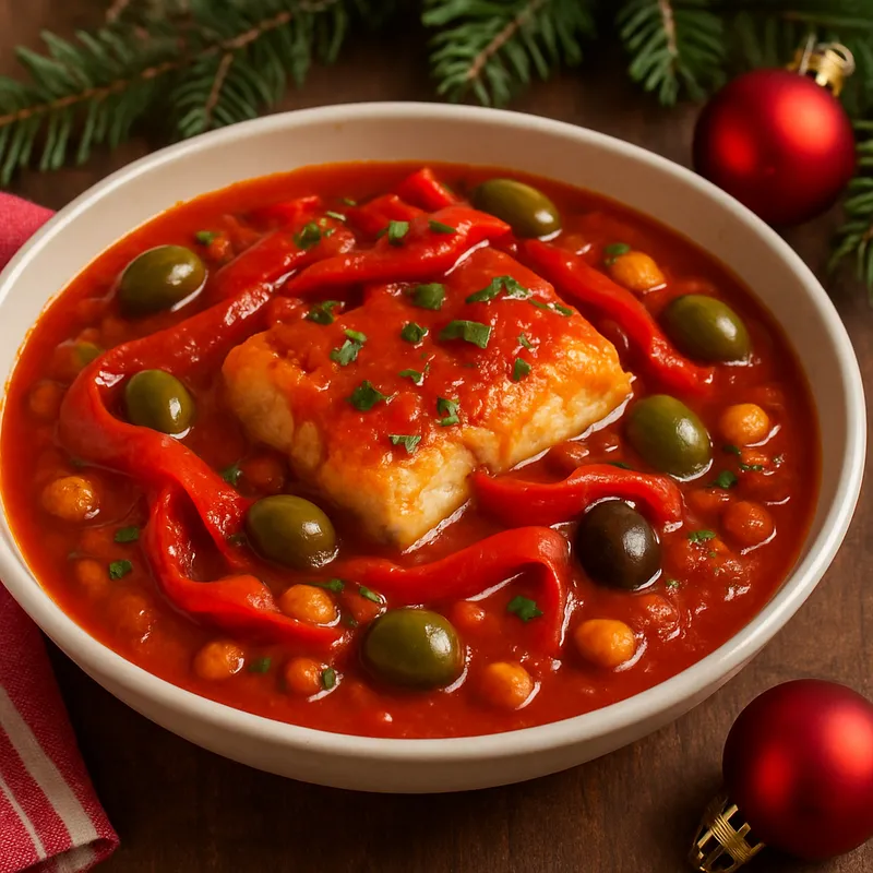 Bacalao a La Vizcaina (Weihnachtlicher Kabeljau)
