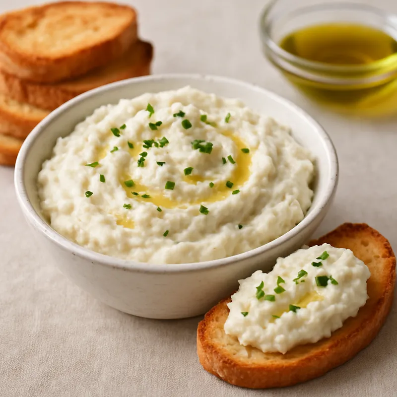 Baccalà Mantecato (Aufgeschlagener Salzkabeljau-Aufstrich)