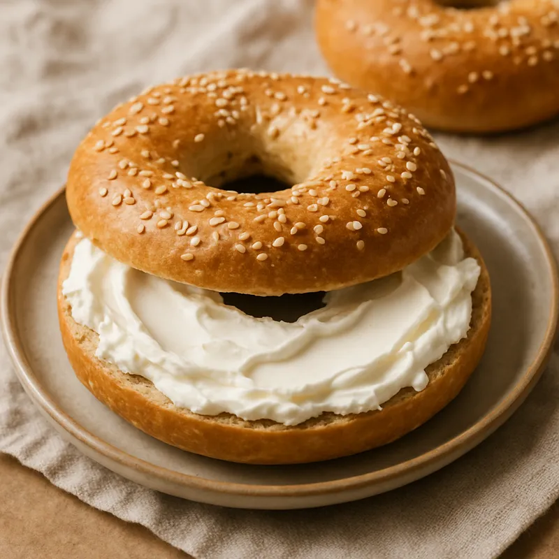 Bagel mit Frischkäse
