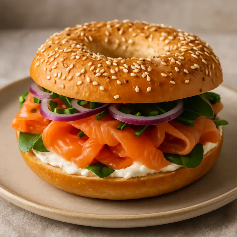 Bagel mit Lachs