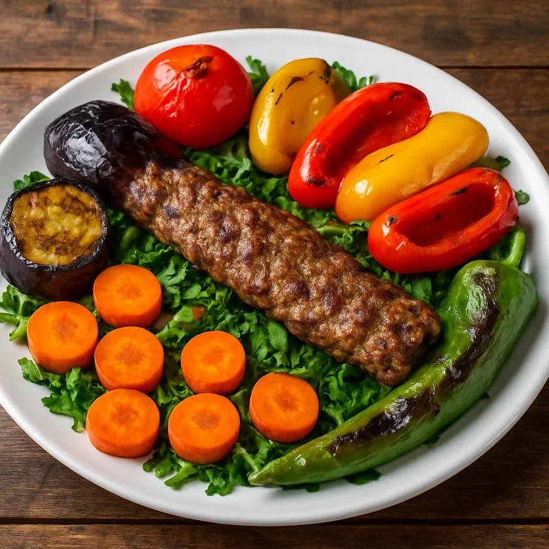 Bahçe Kebab (Gartenkebab mit Gemüse)