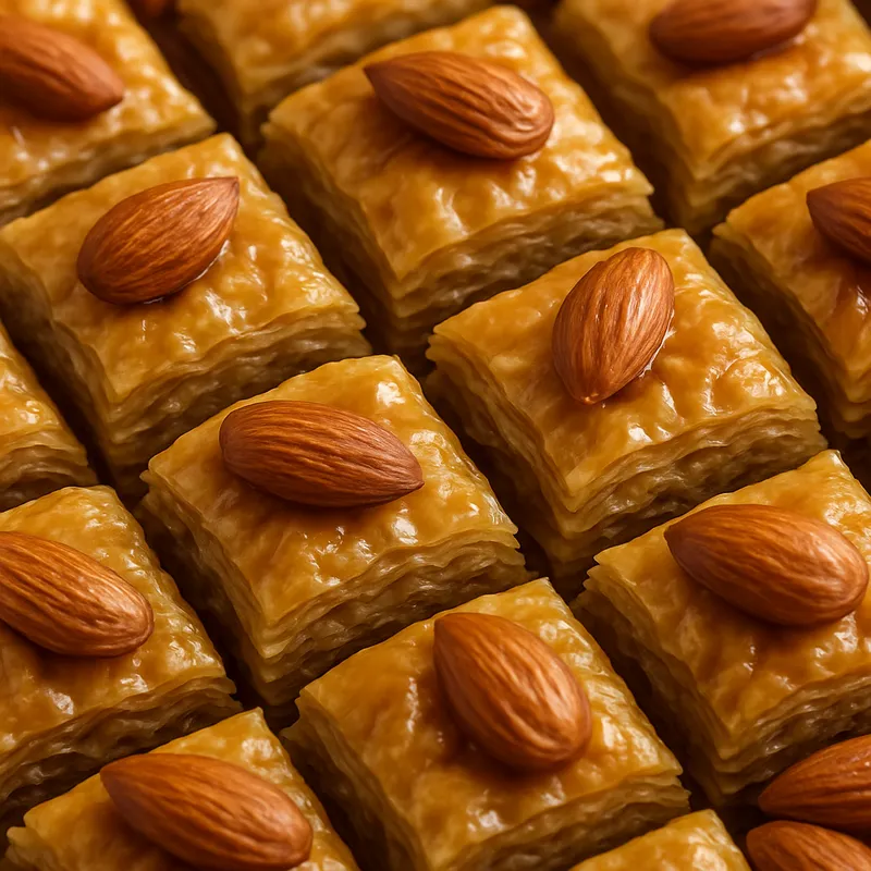 Baklava mit Mandeln