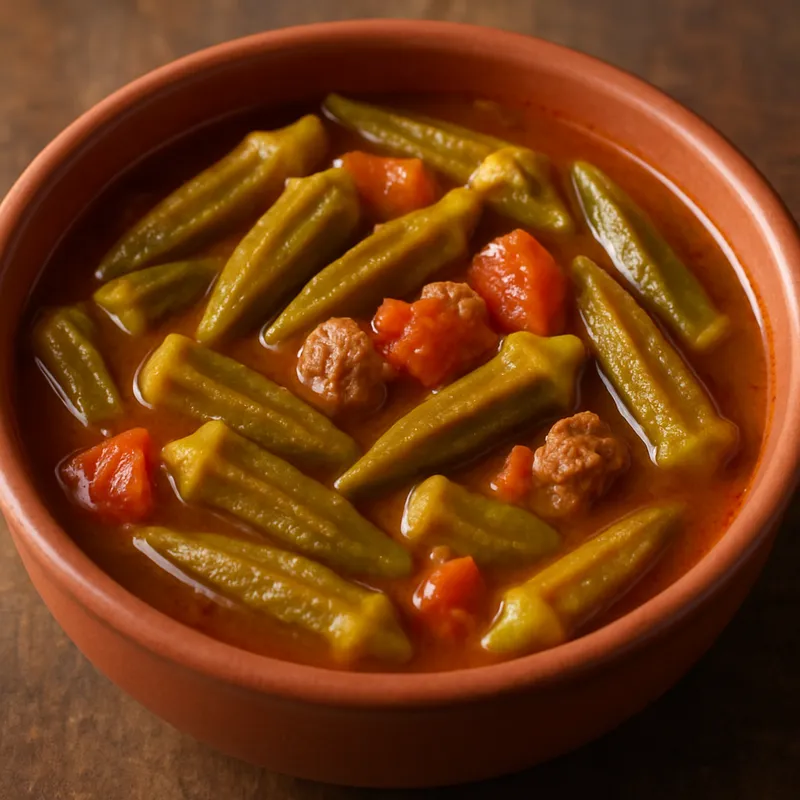 Bamya Çorbası (Okrasuppe)
