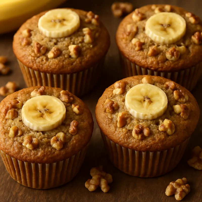 Bananen-Nuss-Muffins
