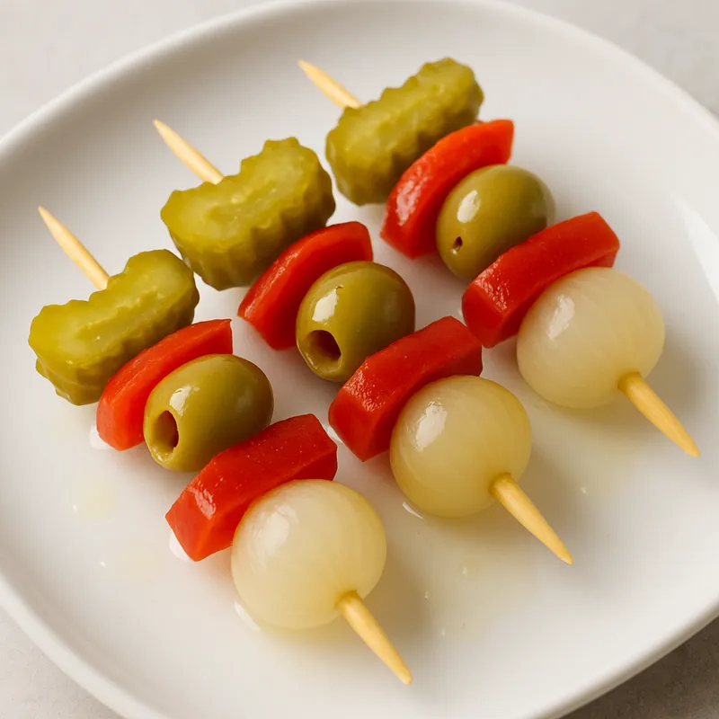 Banderillas (Eingelegte Gemüsespieße)