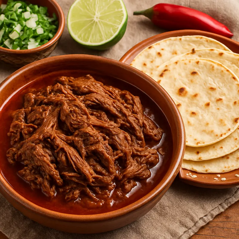 Barbacoa De Res Hidalgo (Rindfleisch-Barbacoa nach Hidalgo-Art)