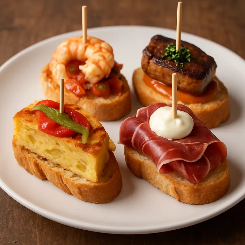 Baskische Pintxo-Wettbewerbsplatte