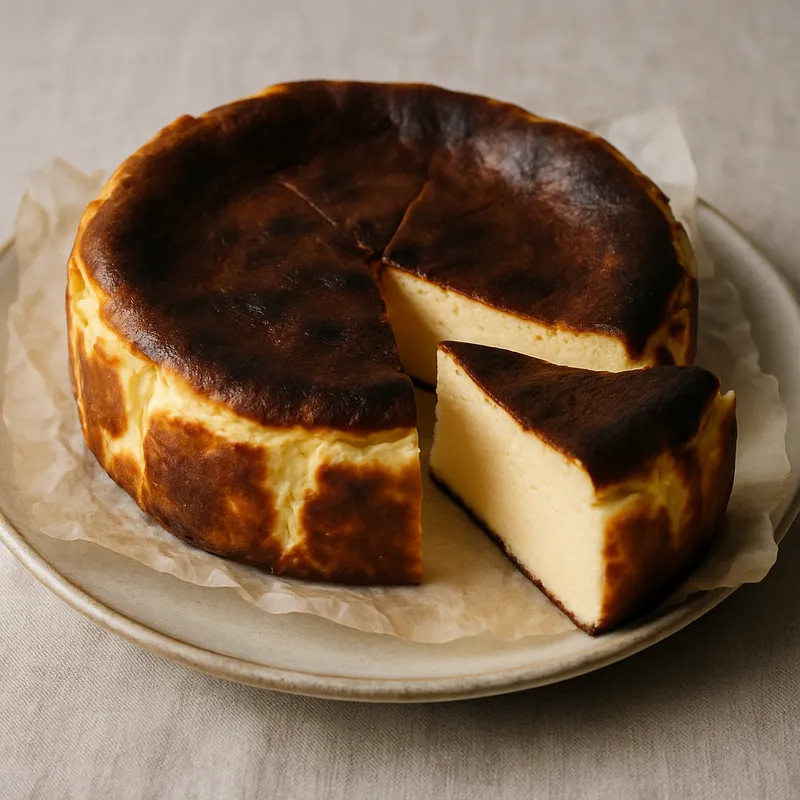 Baskischer Käsekuchen auf Japanische Art