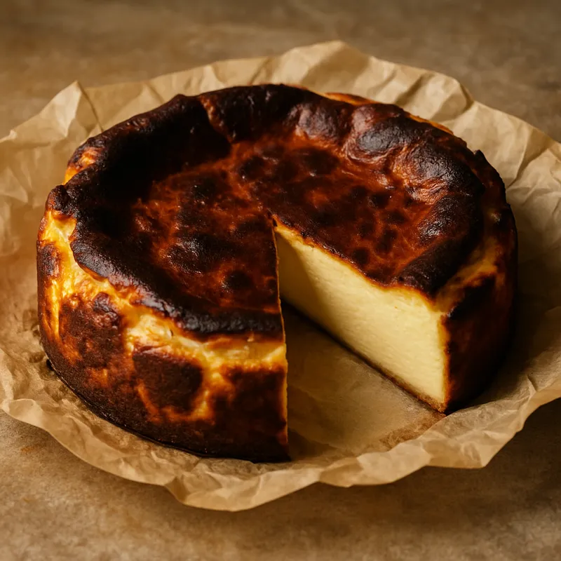 Baskischer Käsekuchen (Tarta De Queso Basque)