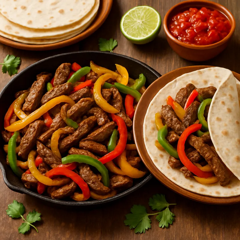 Beef Fajitas nach mexikanischer Art
