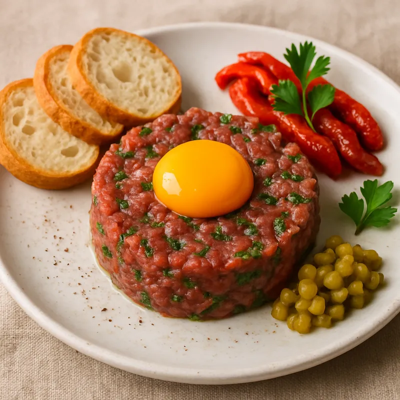 Beef Tartare auf portugiesische Art