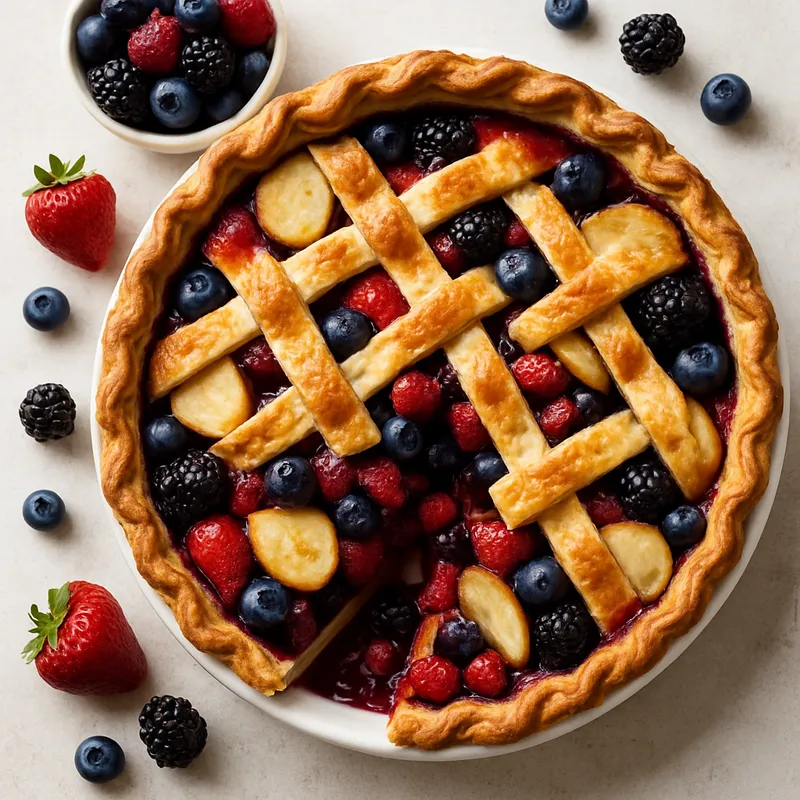 Beeren-Kartoffel-Pie