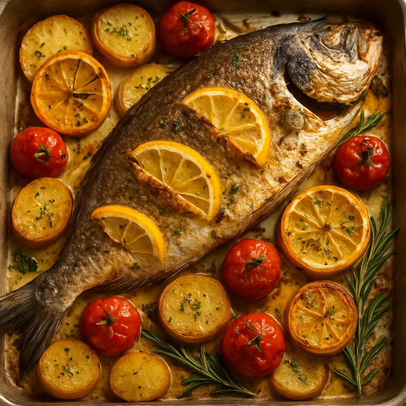 Besugo Al Horno (Gebackene Dorade)