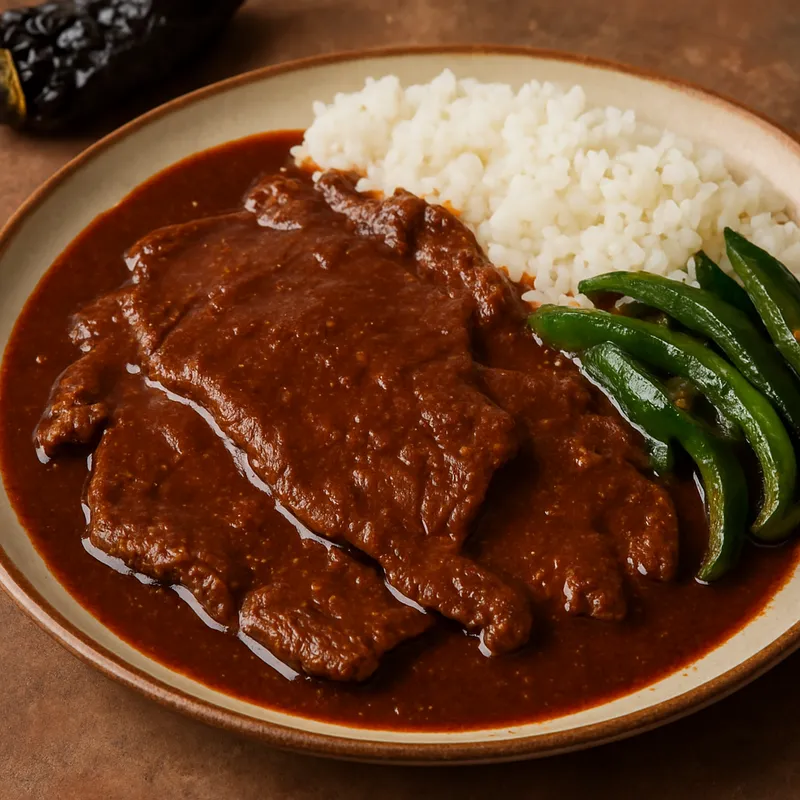 Bistec in Pasilla-Chilisauce