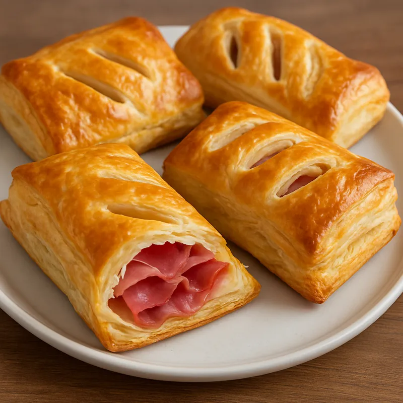Blätterteig mit Presunto (Portugiesischer Schinken)