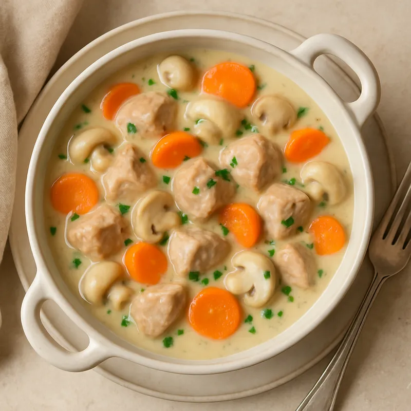 Blanquette de Veau (Cremiges Kalbsragout)