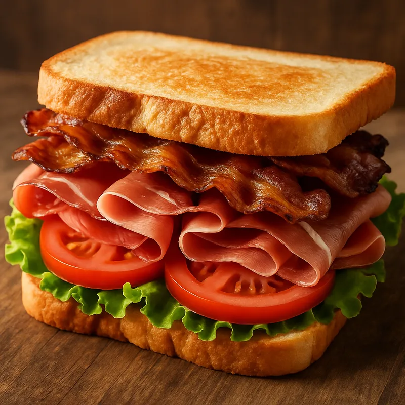 BLT mit Presunto (Speck, Salat, Tomate und portugiesischer Schinken)